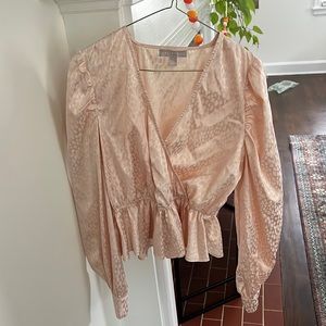 Chelsea28 pink peplum top